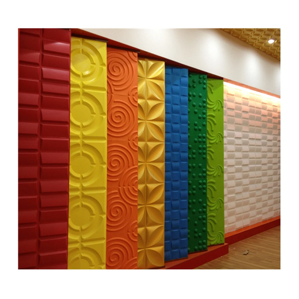 3D Embossed Pattern PVC Wall Panel for Bedroom Ceiling Living Room Background Wall Decoration wall panel