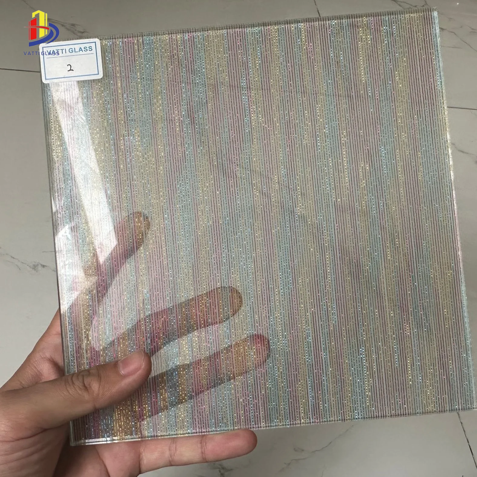 safety laminated wire mesh  decorative glass