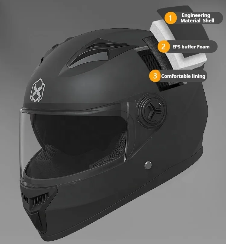 Wholesale Durable Double Lens Riding Helmet Protective Full Face Motorcycle Helmet