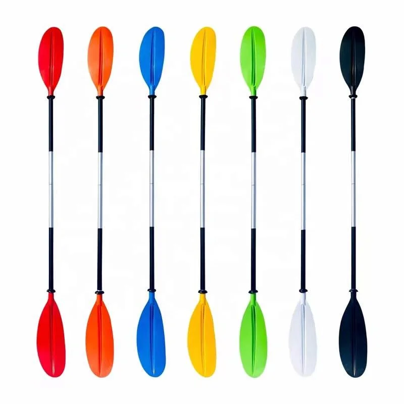 Adjustable Kayak Canoe Paddle Reinforced Fiberglass Blades Aluminum Alloy Shaft Lightweight Oar with Paddle Leash