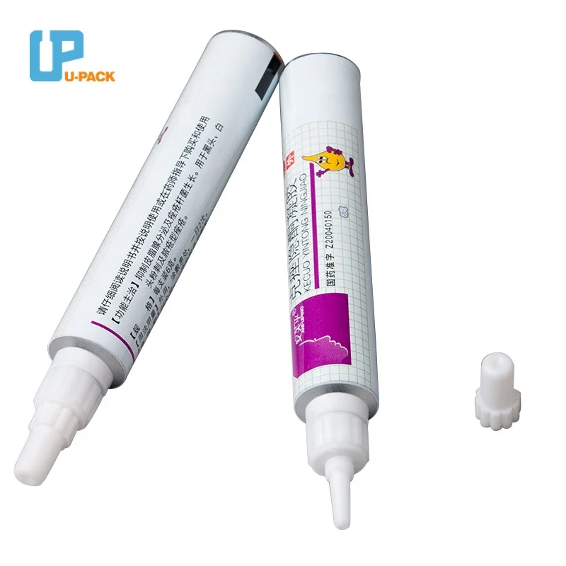 Full Container Pharmaceutical Aluminum Tube Anti-itch Cream Packaging 10g 15g 20g Ointments Medicine Collapsible Tubes