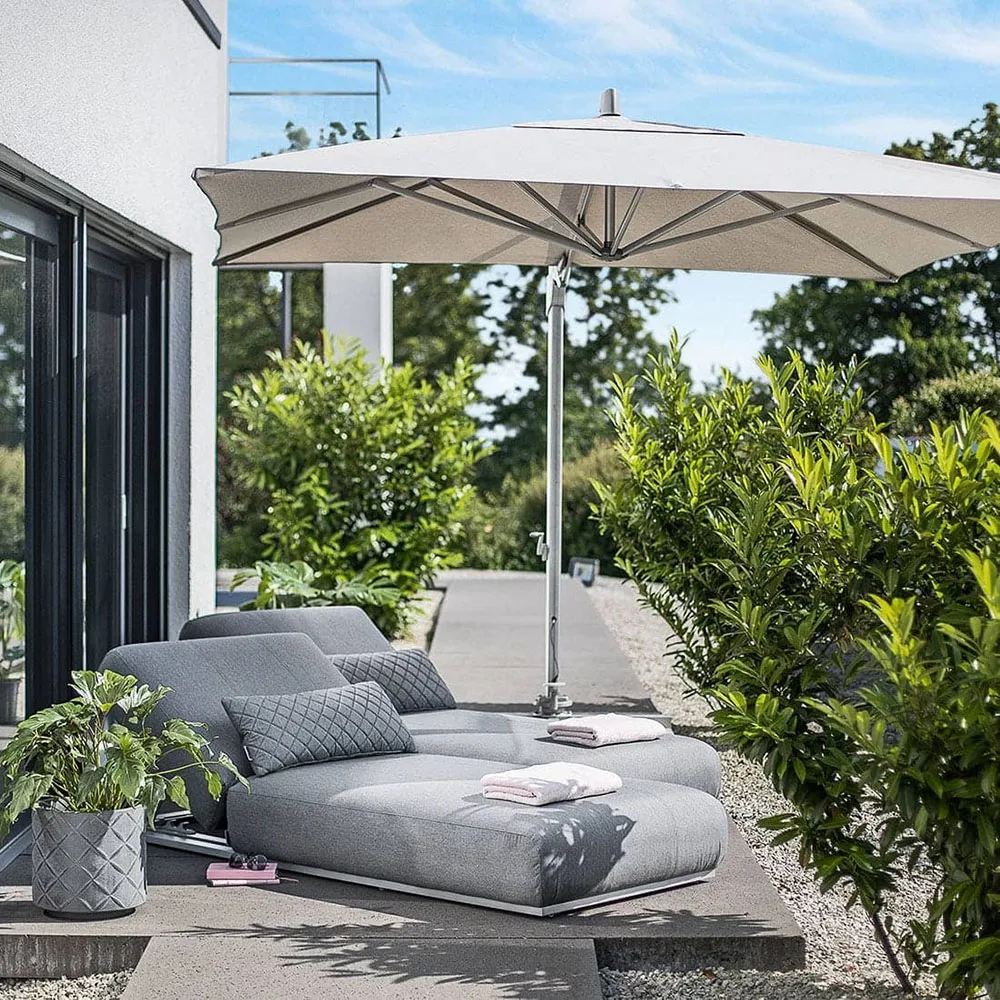 
Hot sale modern beach chaise lounger furniture outdoor garden aluminium leisure chair patio poolside sun lounger 