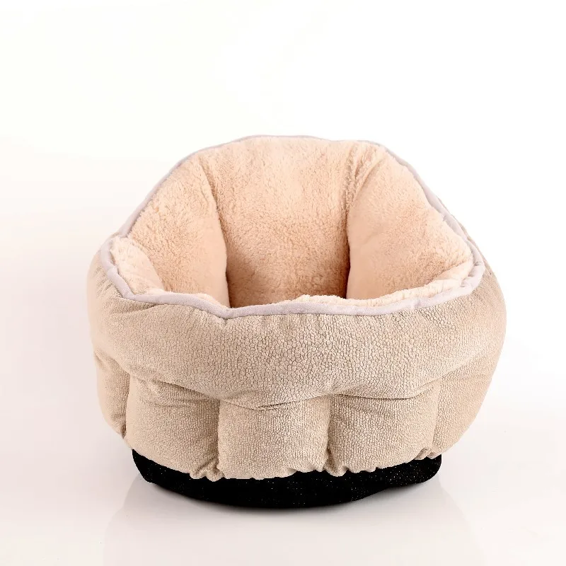 waterproof pet luxury design white plush pet domed beds couch with cover blanket