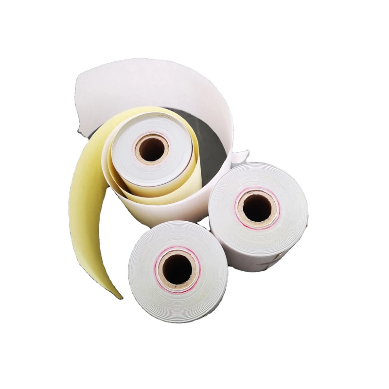 Cash Register Office Thermal Paper Rolls Carbonless NCR 2ply 3ply 76x70mm Roll From Foreversticker