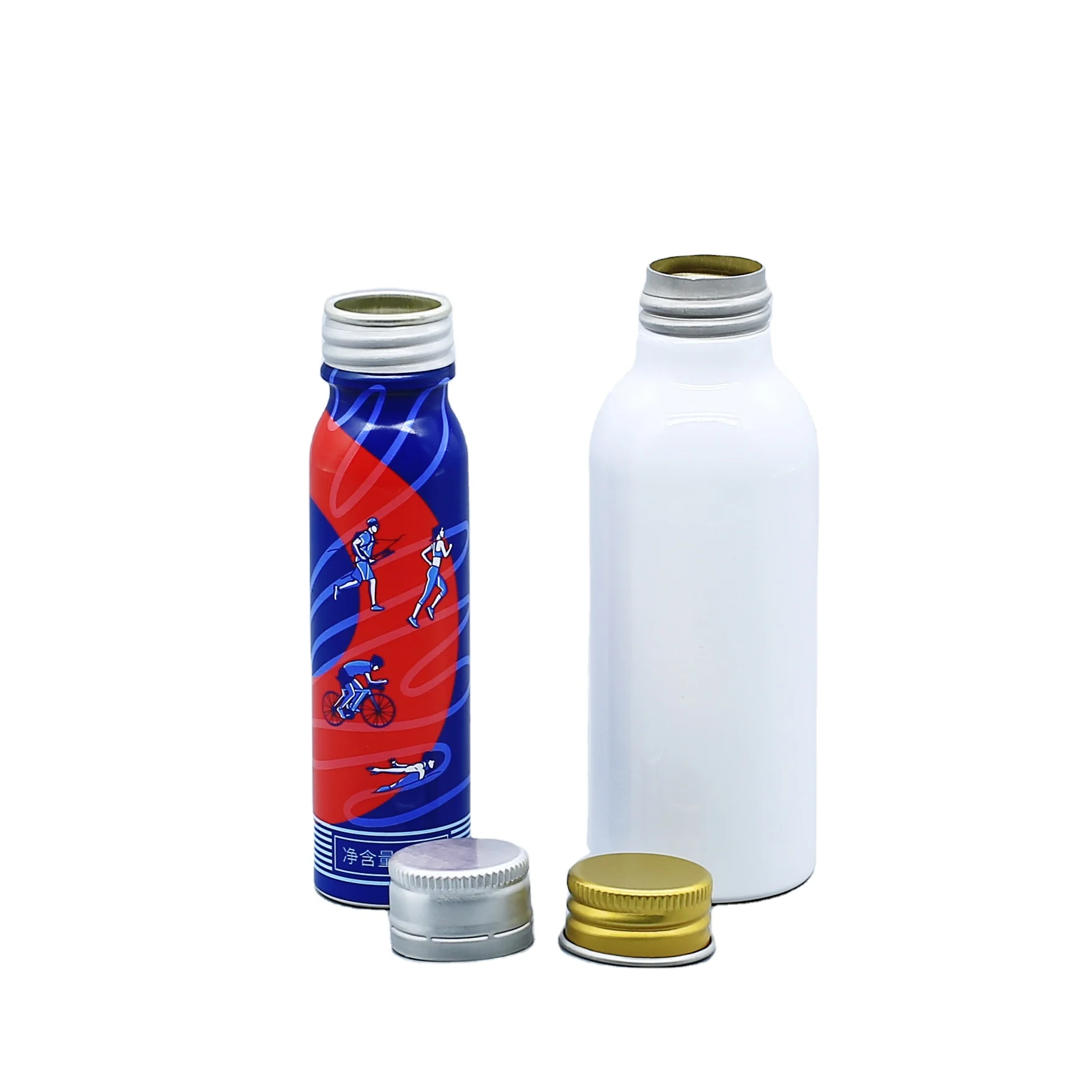 Wholesale Costom Size Empty 200ml Silver Metal Bottle with Foam Pump 16oz Aluminum Bottles