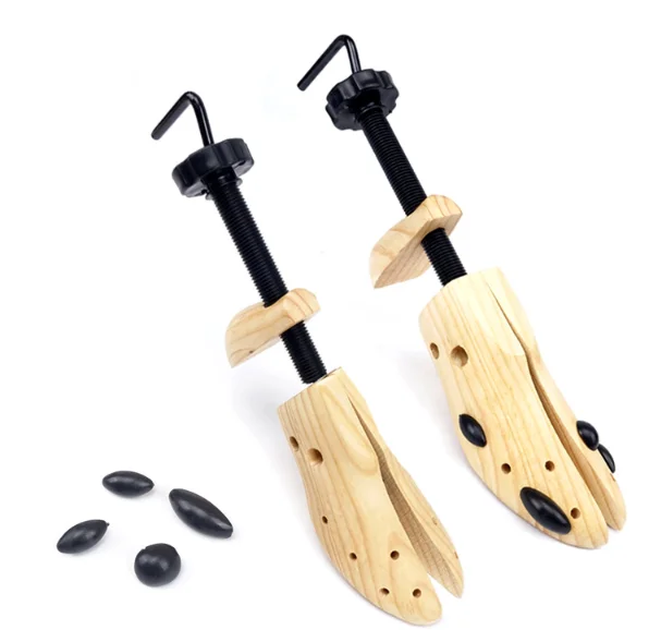 Custom Logo Cheap High Quality Adult Heels Spring Adjustable Wooden Pine Big Shoe Tree For Women Shoe Expander Stretcher