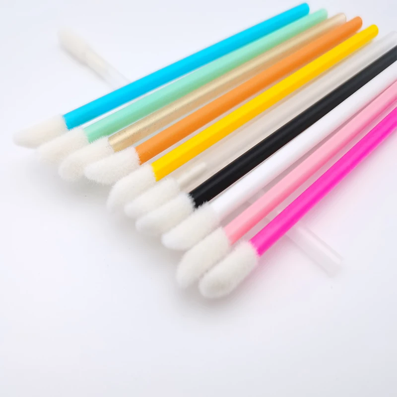 
Custom Professional Beauty Flocking Lip Brush Makeup Lip Brush Vegan Lipstick Brush For Makeup 