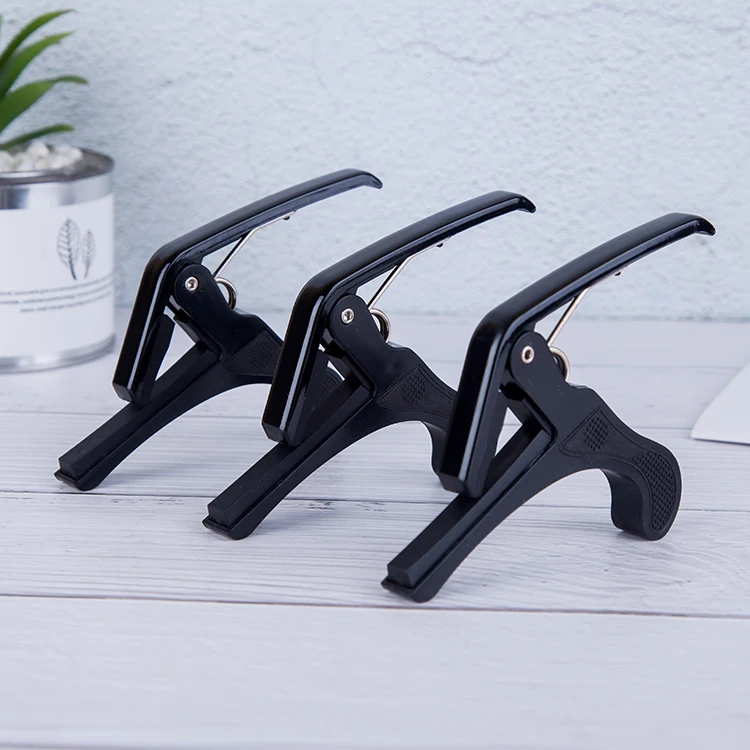 Wholesale Musical Instrument Guitar Capo Accessories Acoustic Plastic Guitar Clamp Big Tuner For Wood Guitar