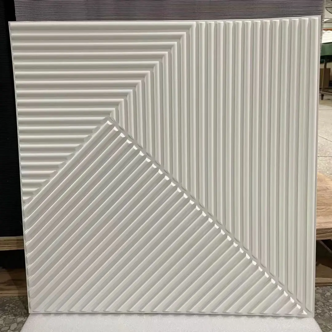 veneer tile high quality soft pvc cladding material bendable design wall claddings 3d wall paenls 50*50cm