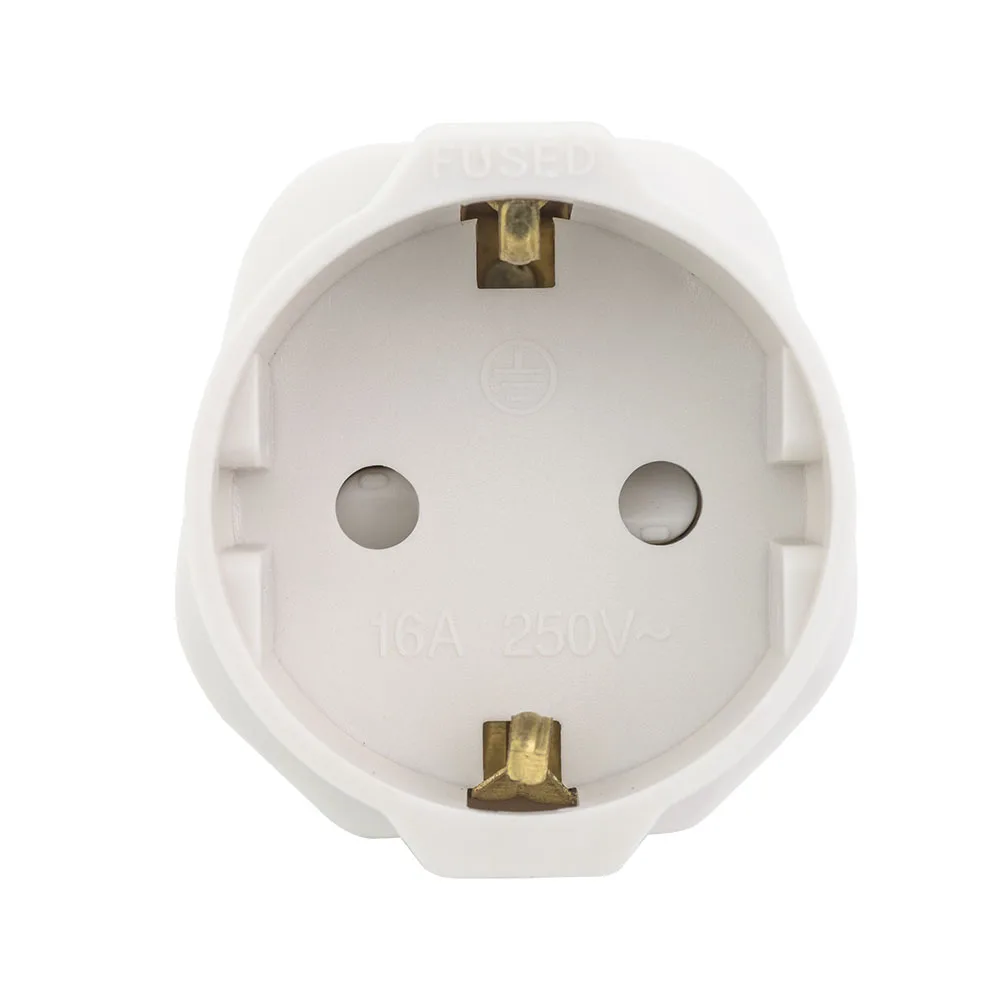 EU to UK Adapter Schuko Euro Socket 2 Pin to 13 Amp 3 Pin Plug Type C to Type G