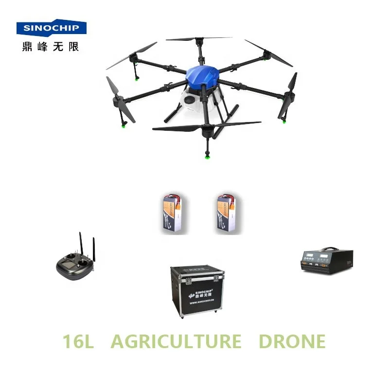 Sinochip 16L agriculture sprayer drone with RTK and RTK base optional obstacle avoidance radar for agriculture use