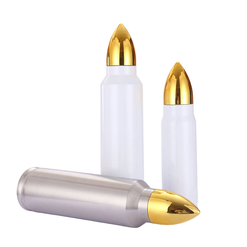 500ml 1000ml Bullet shape tumbler Stainless Steel Vacuum Cup double wall rocket water bottle in bulk