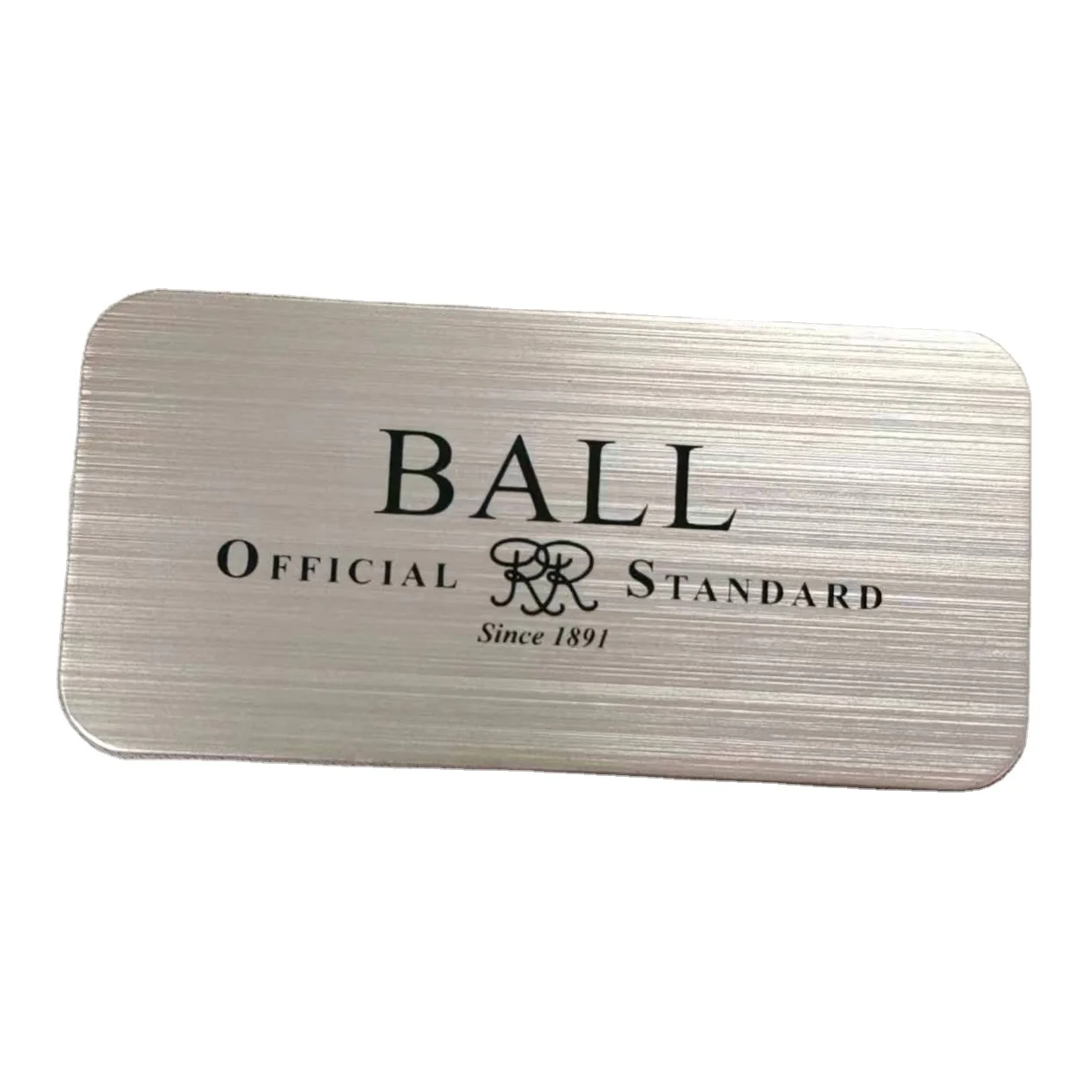 Brushed Surface Metal Nameplate Custom Aluminum Stainless steel Logo Plate Silver Steel Plaque
