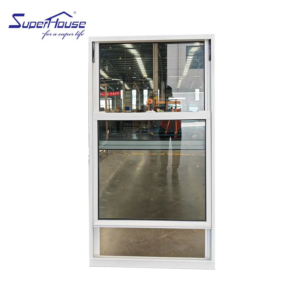 Top manufacturer upvc windows and doors NFRC aluminum single hung windows for the villa