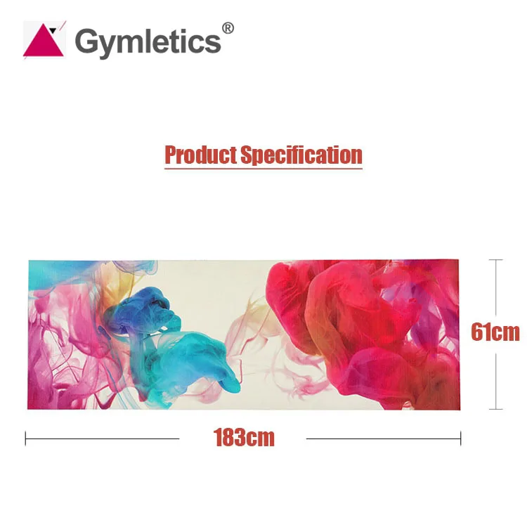 Недорогой Коврик для йоги по заводской цене от производителя цветной нескользящий коврик из ПВХ с принтом гимнастики и аэробики