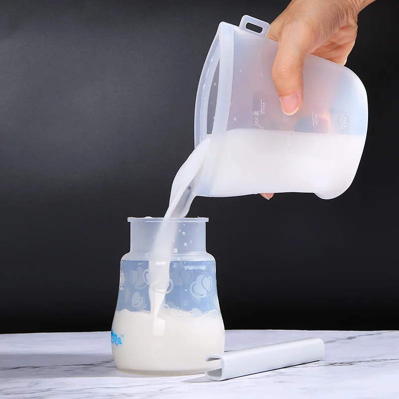 Kean Factory Custom Food Grade Safe BPA Free Reusable Leak Proof Zipper Seal Silicone Breast Milk Storage Bags