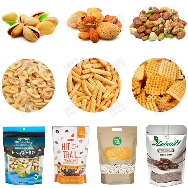 small feed bag packing machine industrial powder dispenser packing machine chips nuts food packing machine