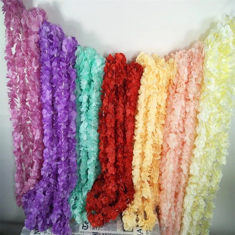 Low Price  U-3090 Artificial Silk Wisteria Hanging Flower String Vine Garland For Wedding  Decoration