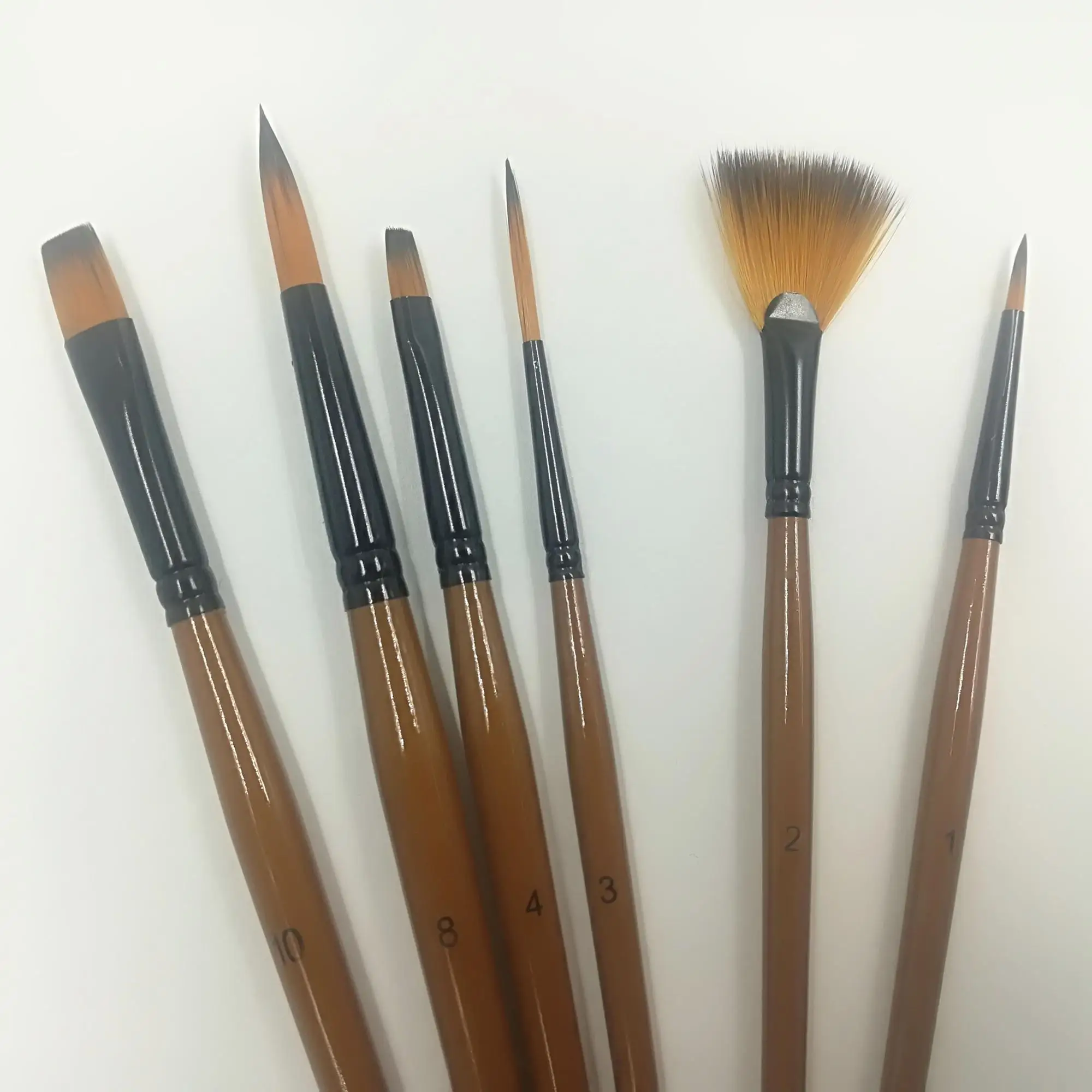  Набор высококачественных нейлоновых кистей для рисования на заказ 10 шт./компл.