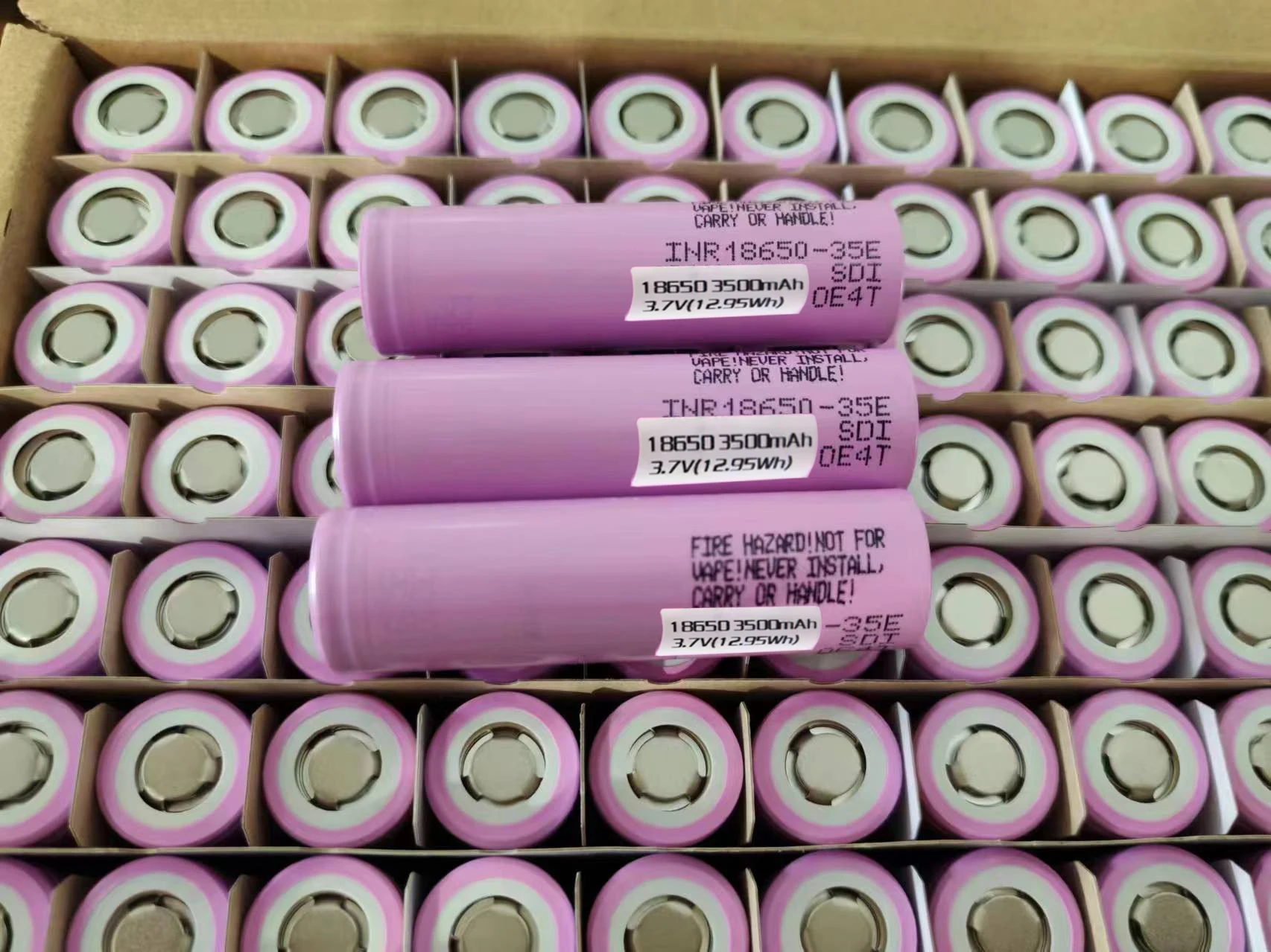 Samsung 35E 18650 3500mAh 8A Battery 100% Original High Capacity 18650 for Samsung INR18650 35E 18650 Battery 3.7v 3500mah CE KC
