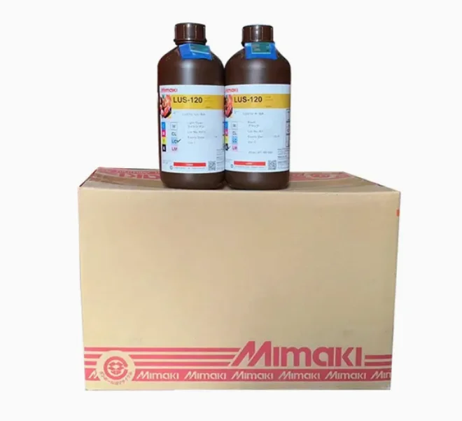 Оригинальные Lus-120 Mimaki УФ-отверждаемые чернила для принтеров Ujv & Ujf бутылка 1000 мл