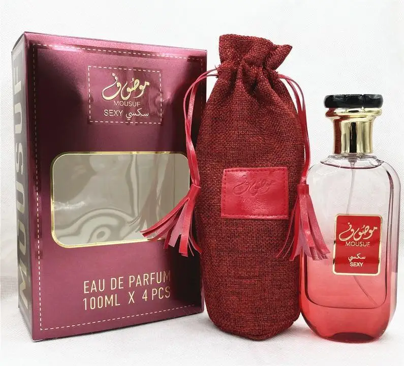 perfume gift sets  4*100ml glass bottle perfume  natural perfumes