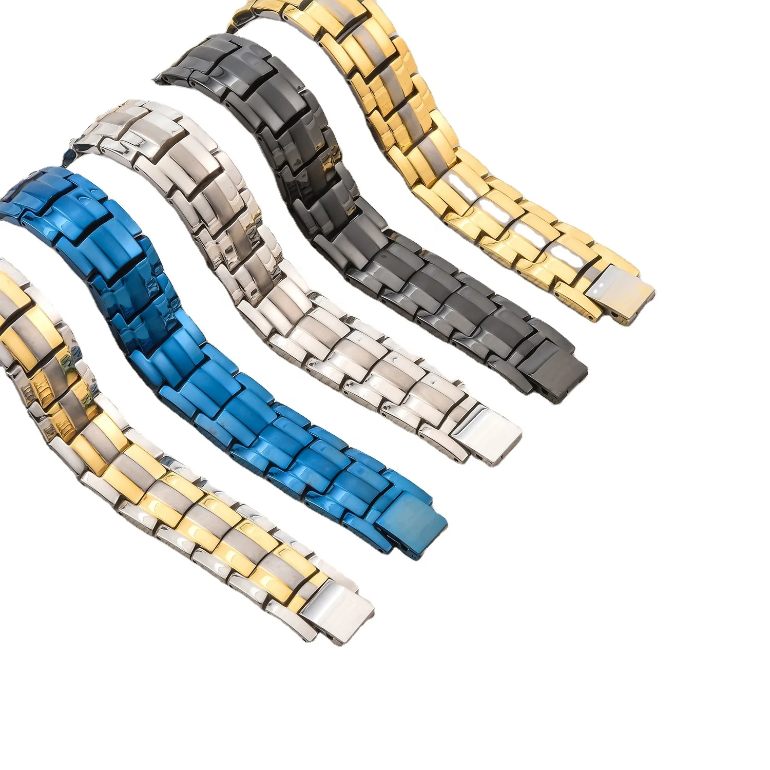 
Pure Titanium Magnet health bio Magnetic negative ion Bracelet Far-infrared energy Positive Energy Bracelets with OEM size 