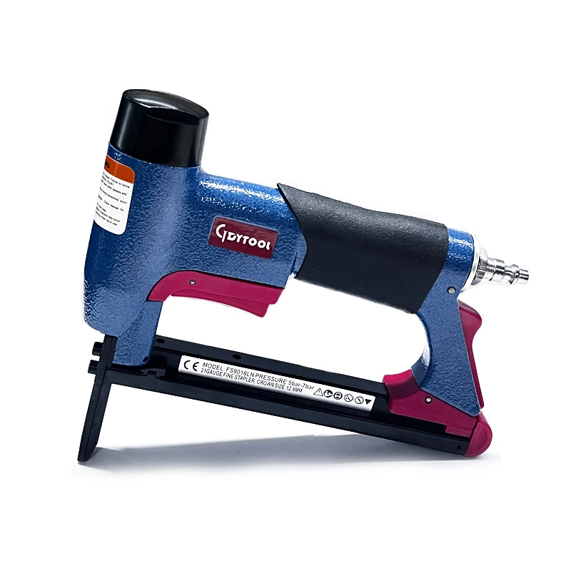 Long Nose Air Stapler 8016,Ga.21 Professional Sofa Staple gun 12.8mm Crown Heavy duty 80/380 16 stapler  GDY-8016LN