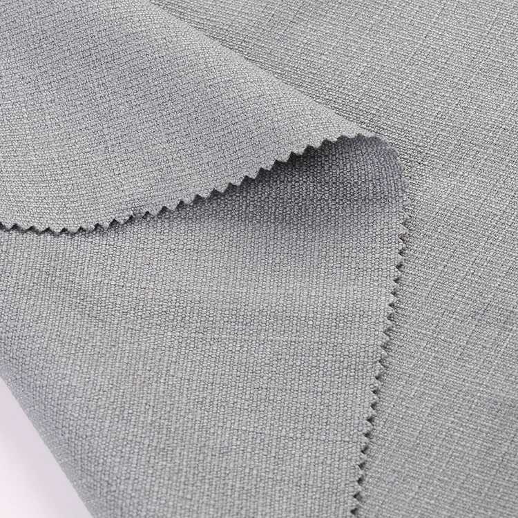 100%Polyester 360D*360D 180gsm Faux linen jacquard curtain fabric,fabric curtain