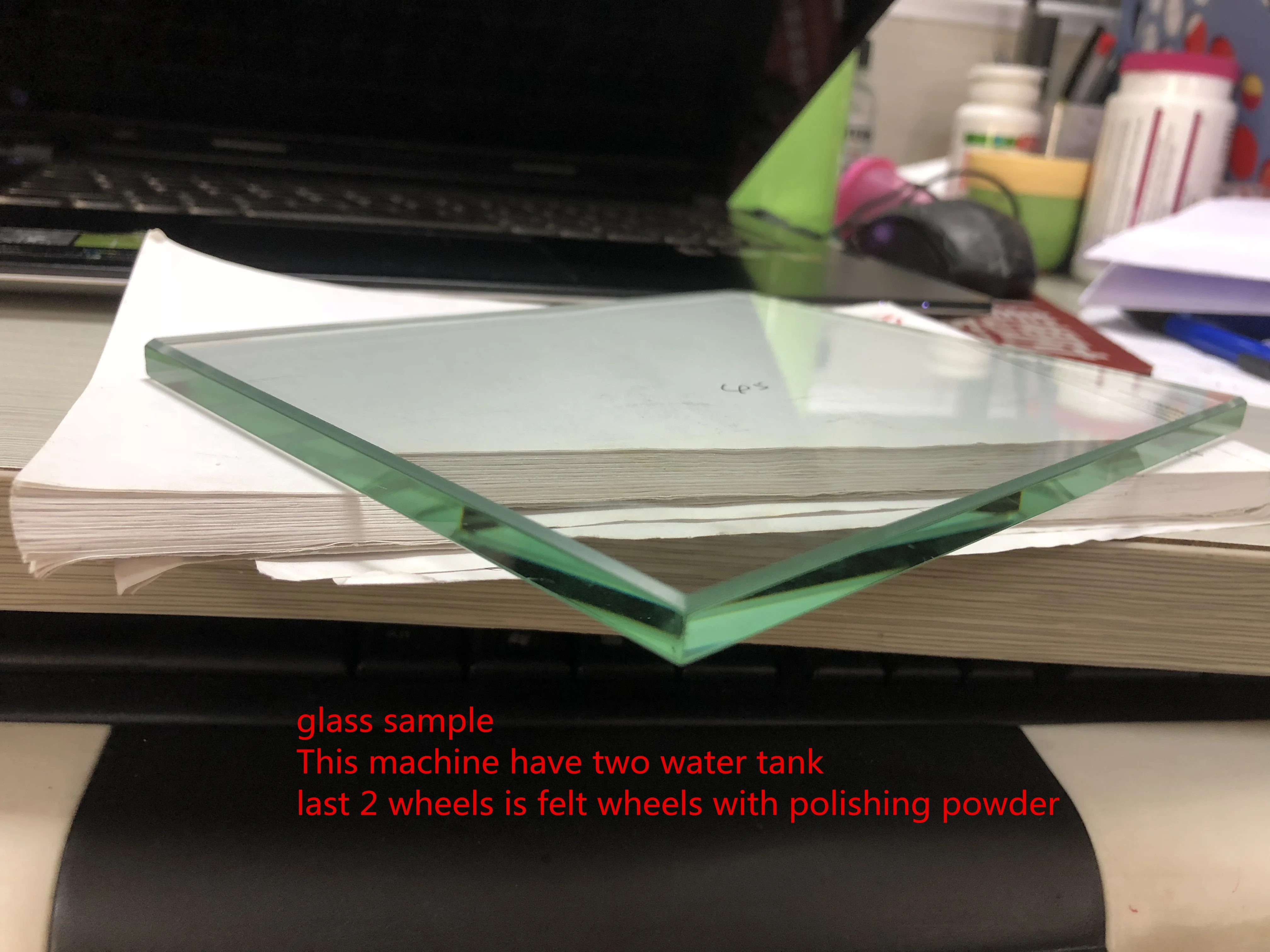 CE Vertical glass edging polishing machine for glass straight edge