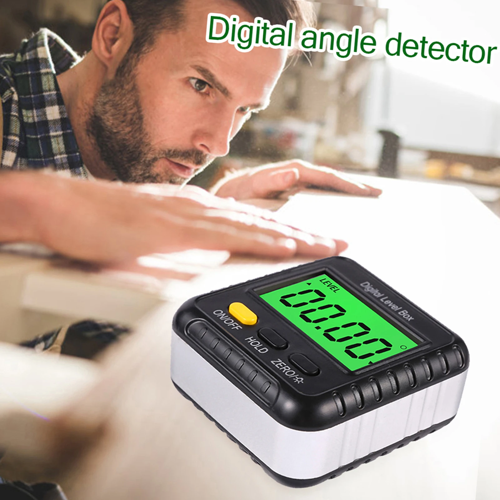 Digital Angle Finder Gauge 360 Degree Mini Digital Protractor Inclinometer Magnetic Angle Cube Electronic Level