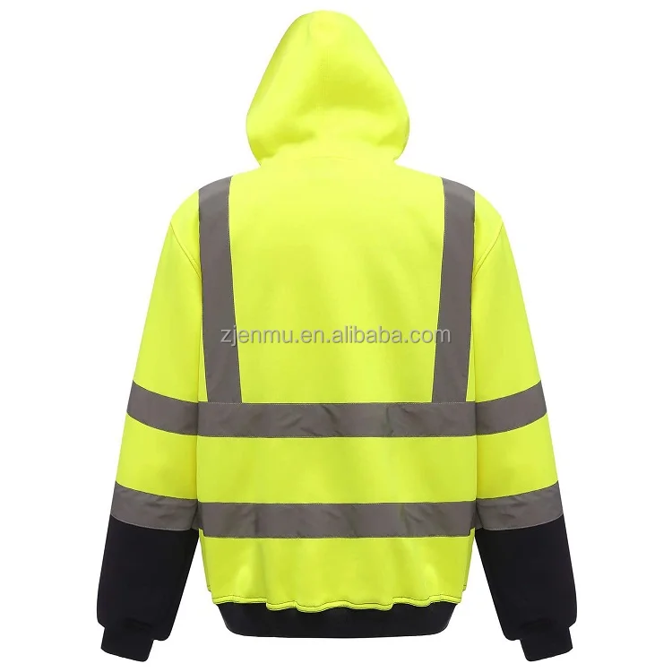 Пуловер с капюшоном Hi-Vis, толстовка, защитная толстовка, светоотражающие куртки, куртка-бомбер