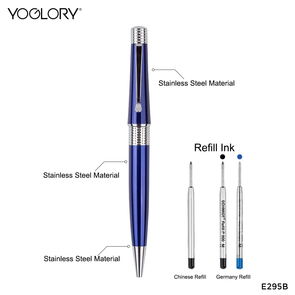 Premium Metal ballpoint pen with customized logo or slogan for promotional or corporate gift Greman Refill Ink