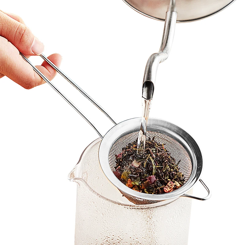 Stainless Steel Fine Mesh Strainer Kitchen Rice Juice Quinoa Food Flour Sieve Strainer