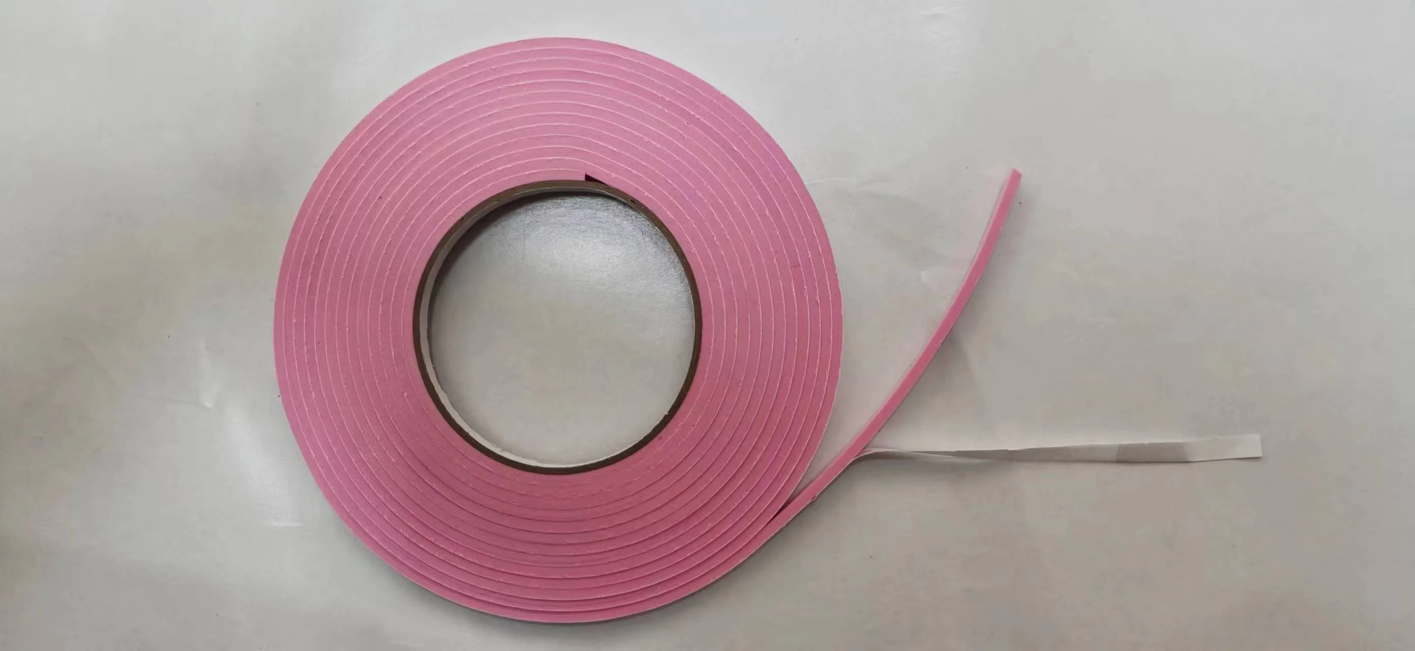 custom 3mm thickness pre cut strip double sided Acrylic Adhesive Hot Melt coated glued pink color eva foam tape