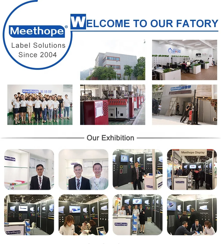 Meethope Store supermarket  hanging shelf edge data strip pvc extruded plastic price self adhesive label holder
