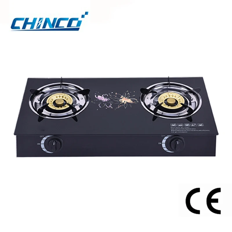 2022 home appliance Cooktops tempered glass cooking stoves burner built in induction hob gas stove price with 2 burner