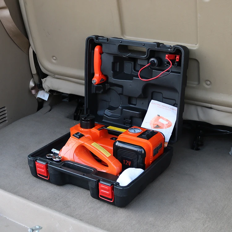 
3 IN 1 CE ROHS Certified DC 12V Electric Impact Wrench & 5 Ton Electric Hydraulic Car Jack 