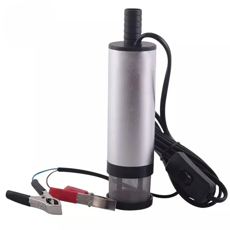 Portable Mini 12V DC Electric Submersible Diesel Oil Water Aluminum Alloy Fuel Transfer Pump