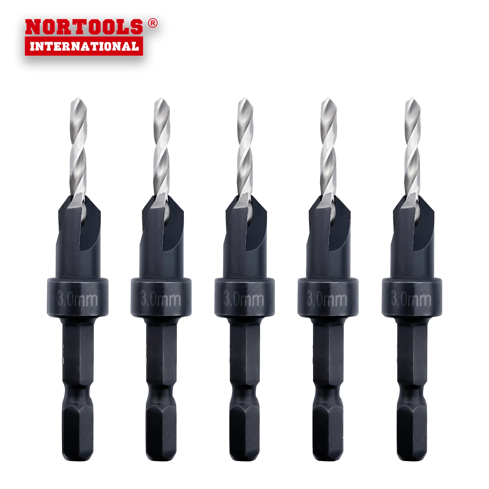 Сверло для зенковки из быстрорежущей стали 1/4, быстросъемный хвостовик, сверло для деревообработки