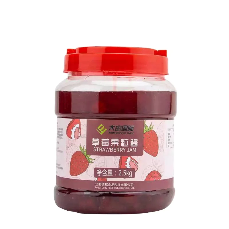 Strawberry flesh sweet fragrance strawberry jam for smoothie made in Chinese manufacturer