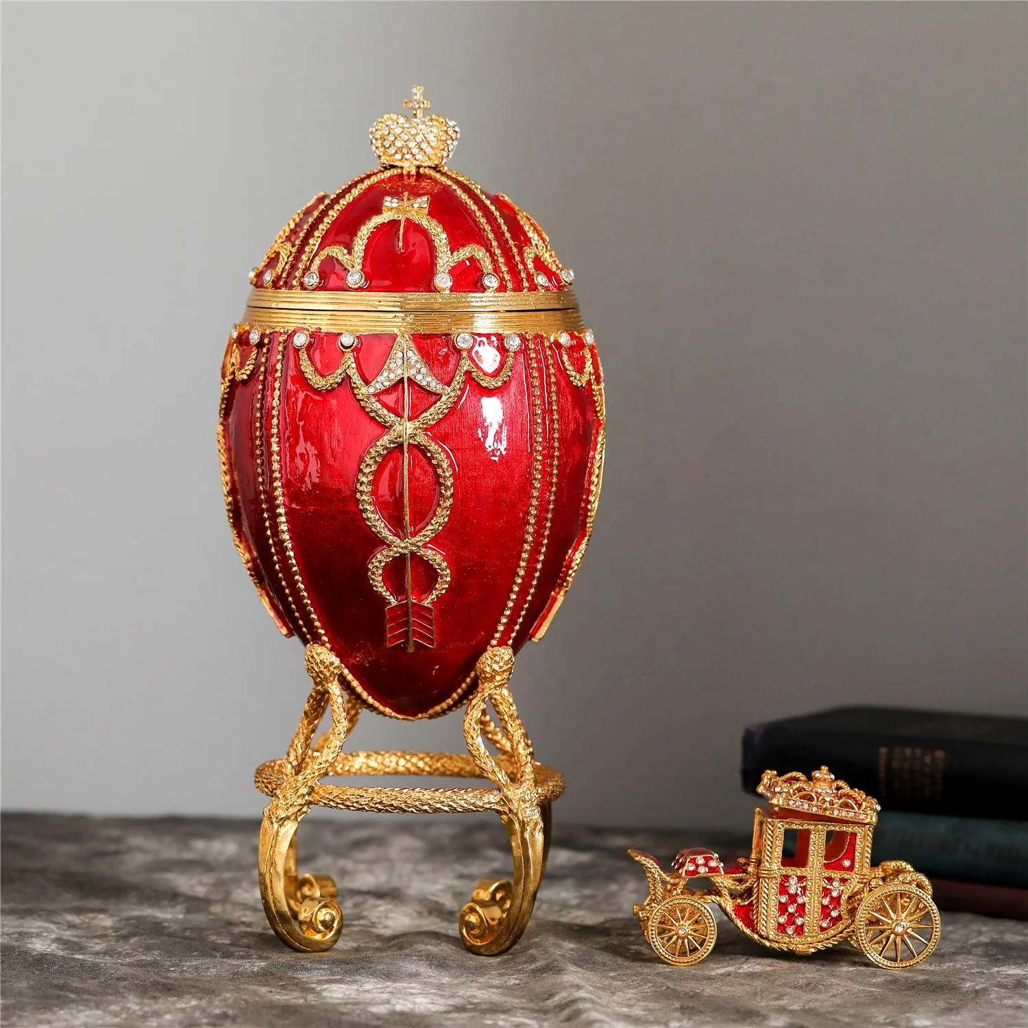 QIFU new products large faberge egg for home decoration