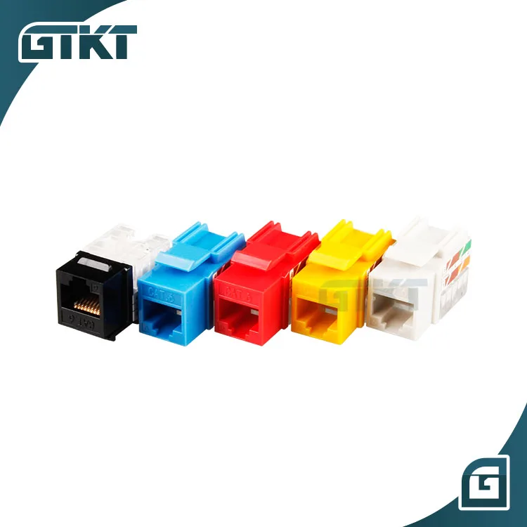  Модульный разъем keystone jack муфта RJ45 Cat6 50u UTP Cat5e 8P8C 10