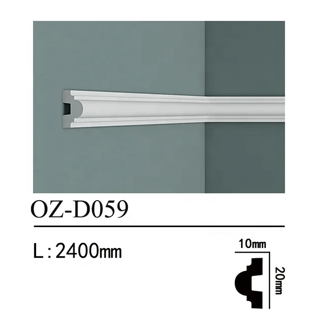 China factory manufacture polyurethane decorative foam cornice molding factory made PU moulding