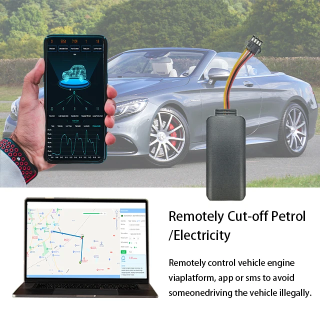 GPS трекер 4G Автомобильный устройство слежения с сим-картой (не входит в комплект) гео забор сигнализации мини реле