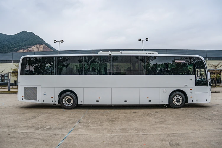Chinese new 12m 50-60 seater low price coach bus diesel engine right hand drive automatic tour passenger bus