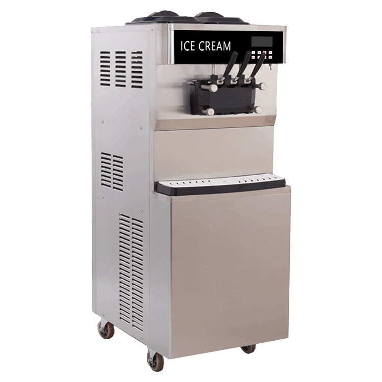 Industrial Food Truck  Soft Serve Ice Cream Machine with Pump