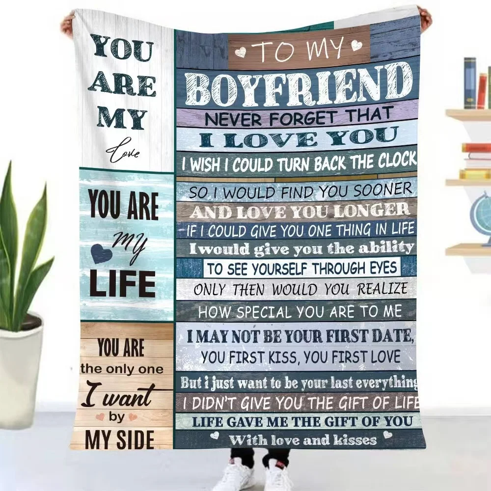 amazon popular DIY custom pattern print love letter blanket sublimation soft flannel Blanket