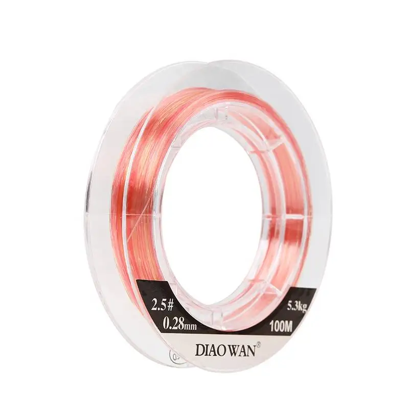 Fluorocarbon Line New Fashion 5LB-75LB High Quality Silky Material 100m or Custom Lake Anti Faded Fishing