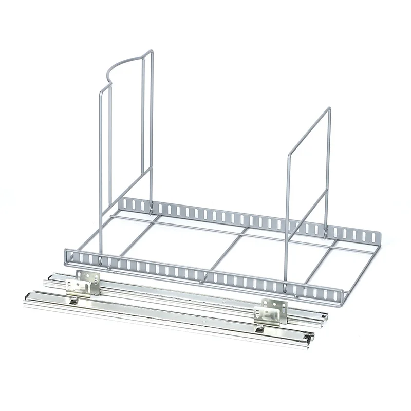 Household Indoor Put Out Type Steel Kitchen Slideway Waste Bin